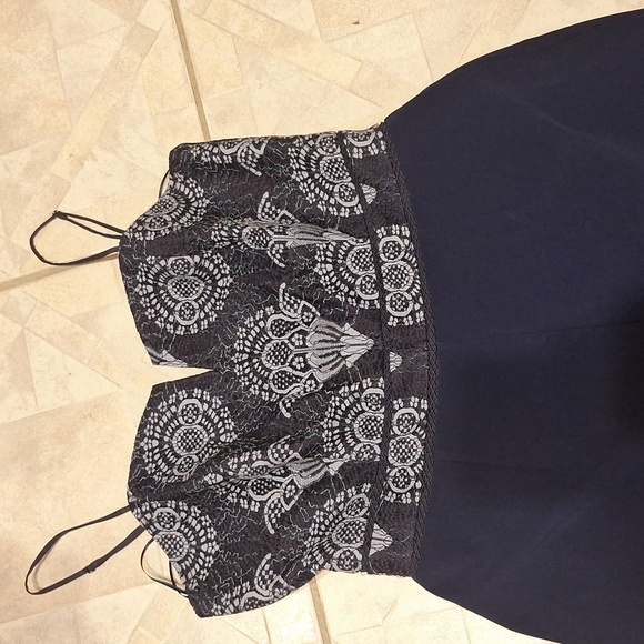 y Womens Blue Stretch Shapely Zip Lined 1pc Jumpsuit. XL. EUC - Picture 2 of 8